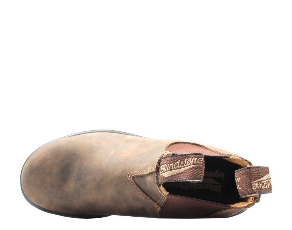 Blundstone 585 Chelsea Boots Rustic Brown Premium Leather Unisex Comfortable
