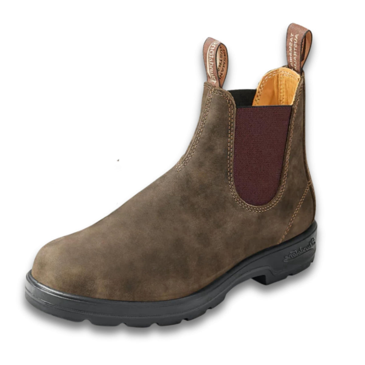 Blundstone 587 Unisex Classic Series Chelsea Boot for Men and Women with Shock Absorption and Premium Water Resistant Leather, Rustic Black, 8 US Men / 10 US Women / 7 AU - AUTHORIZED DEALER