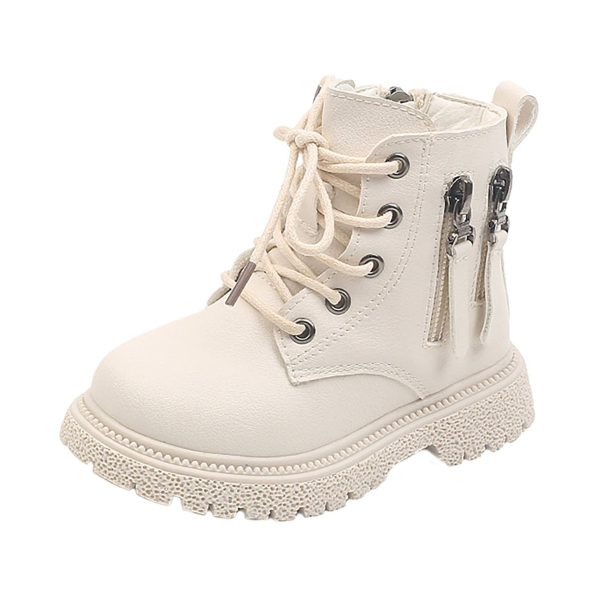 Kids' $10 Under Kids Ankle Boots Boys Girls Side Zipper Lace Up Work Boots Boots Save Big