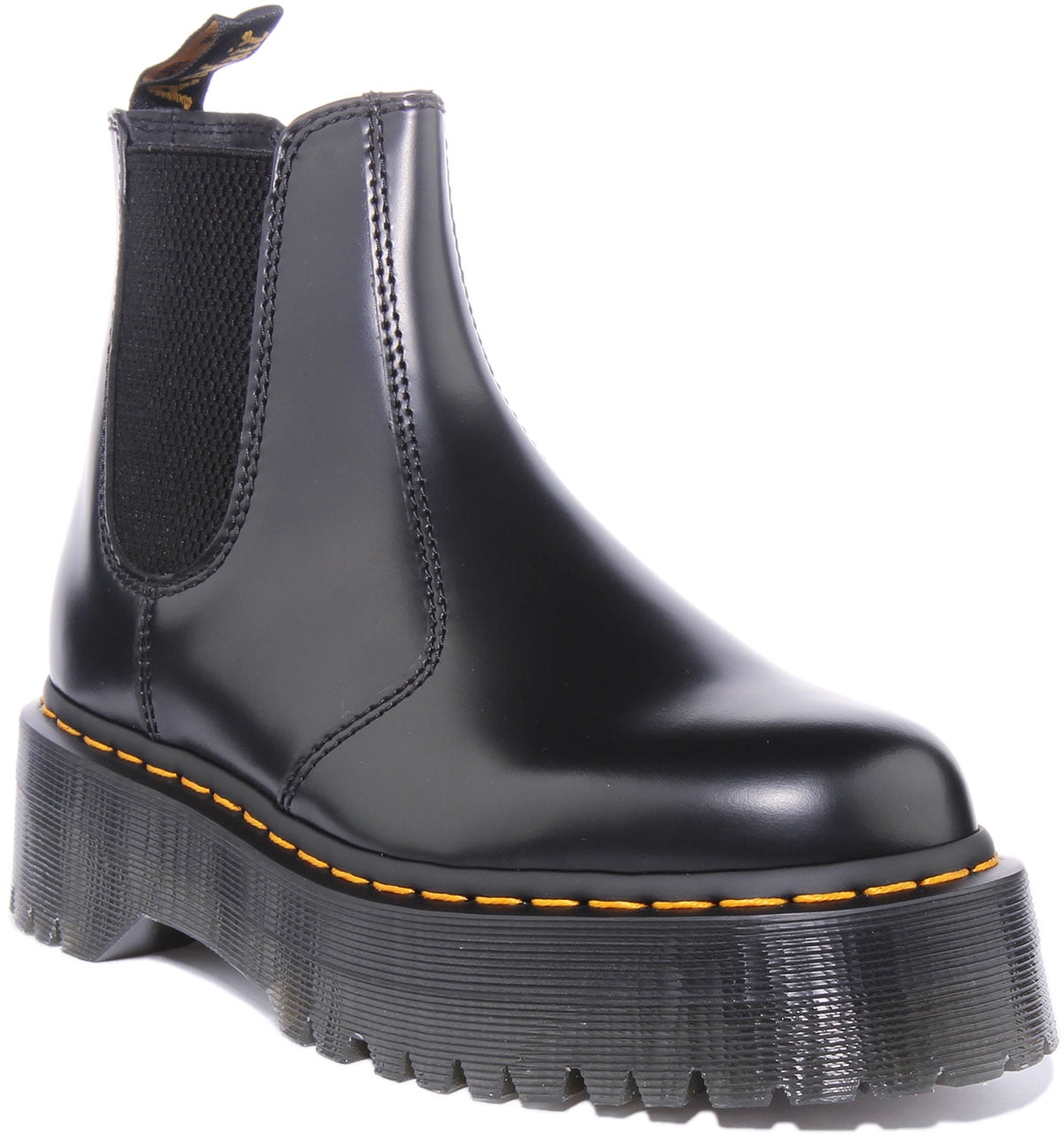 Dr Martens 2976 Quad Unisex Leather Chelsea Boot In Black Size 7.5 M