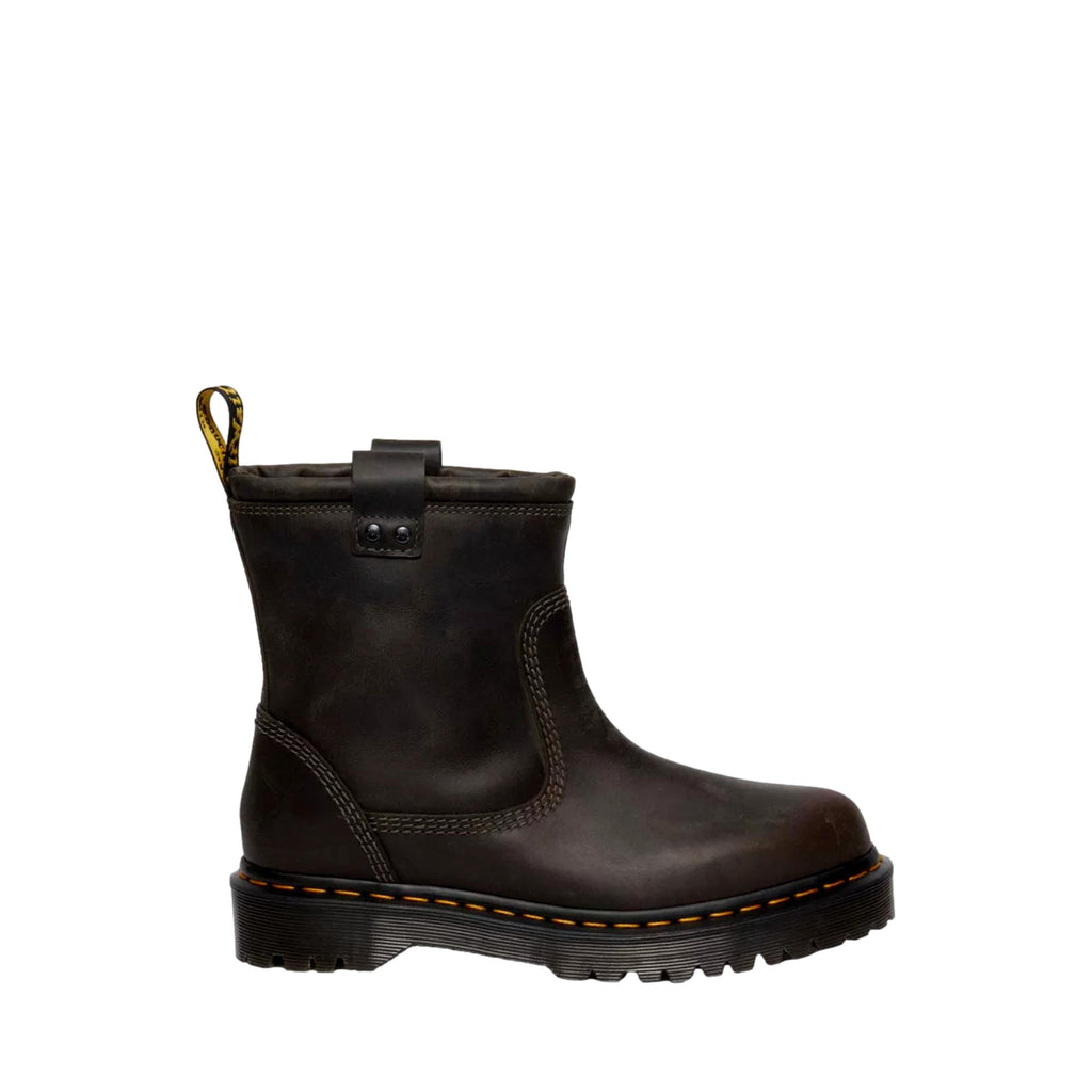 Dr.Martens Anistone Lo Leather Pull On Boot Charcoal Grey 31880057 Men's Size 8
