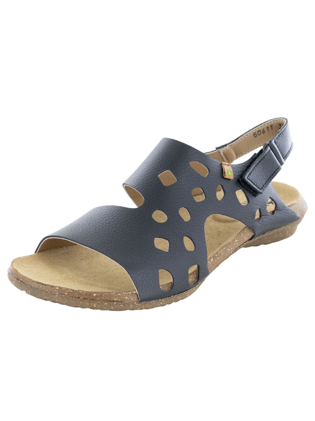 El Naturalista Womens Wakataua 5061T Vegan Sandals, Black Rugged, EU 39 / US 8.5