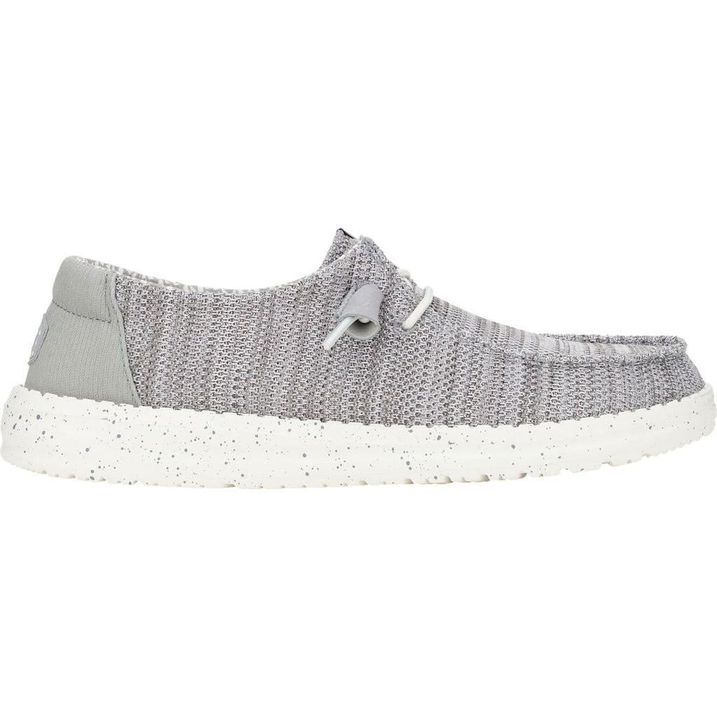 HEYDUDE Wendy Stretch Sox Wide, Light Grey, 8
