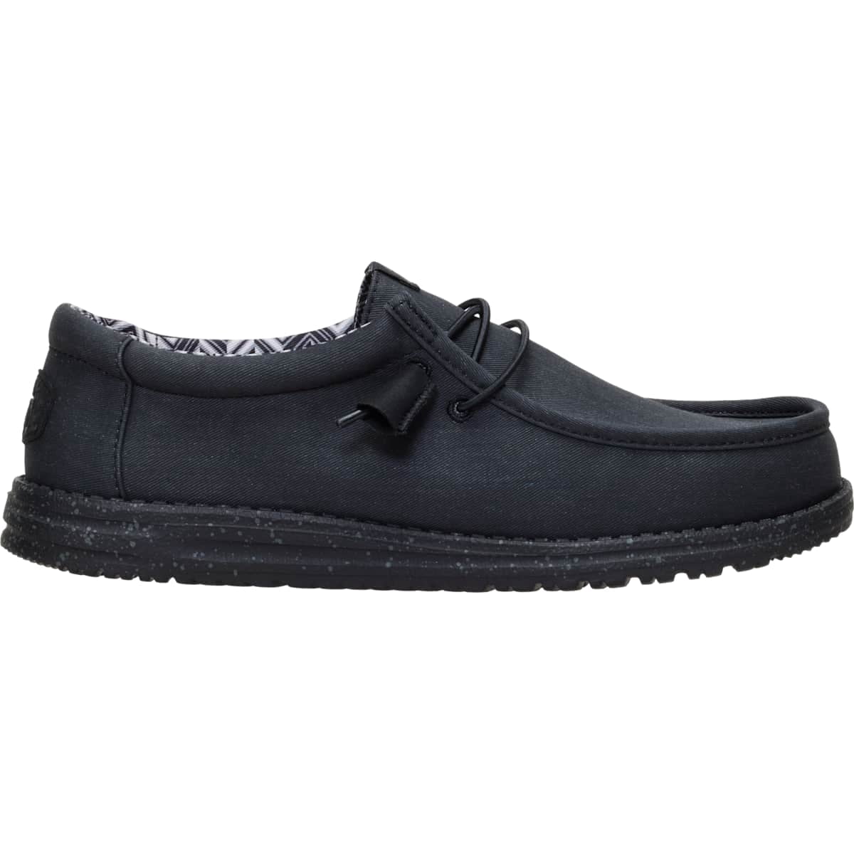 HEYDUDE Men Wally Stretch Canvas, Black, 11