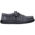 HEYDUDE Wally Stretch Sox, Granite Grey/Black, 10