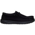 HEYDUDE Men Wally Work CE Slip Resistant Wide, Wide Black Mesh, 10