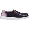 HEYDUDE Women Wendy Boho Butterfly, Black/Purple, 9