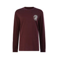 Hard Yakka Heritage Icon Men's Regular Fit Long Sleeve T-Shirt, Burgundy, Size Small(BUR)