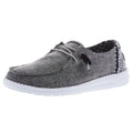 Hey Dude Womens Wendy Woven Onyx Casual 10 M Grey