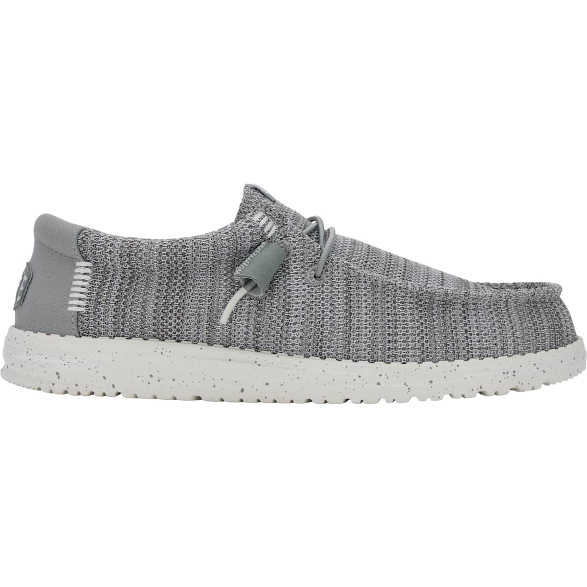 HEYDUDE Men Wally Stretch Sox Wide, Gray, 10
