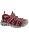 Hi-Tec Shore Boys' Active Water Sandals, Plum/Elderberry/Blossom, Size 3