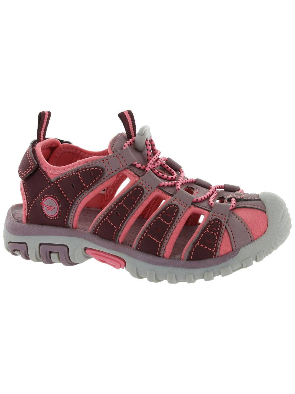 Hi-Tec Shore Boys' Active Water Sandals, Plum/Elderberry/Blossom, Size 3