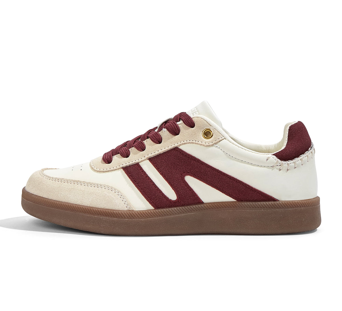 LUCKY STEP Womens Classic Retro Gum Sole Fashion Sneakers Anti Slip Casual Shoes,Dark Brown