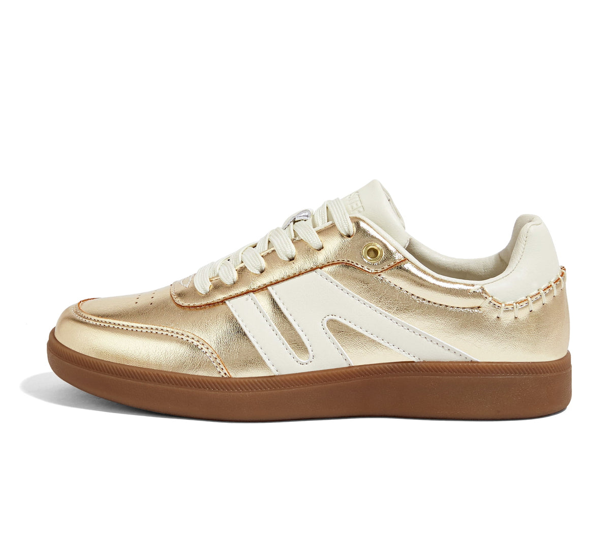 LUCKY STEP Womens Classic Retro Gum Sole Fashion Sneakers Anti Slip Casual Shoes,Dark Brown