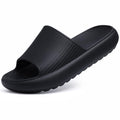 Litfun Cloud Slide Sandals for Women Men Summer Shower Shoes Soft Pillow Slippers Arch Support Beach Slides, Black