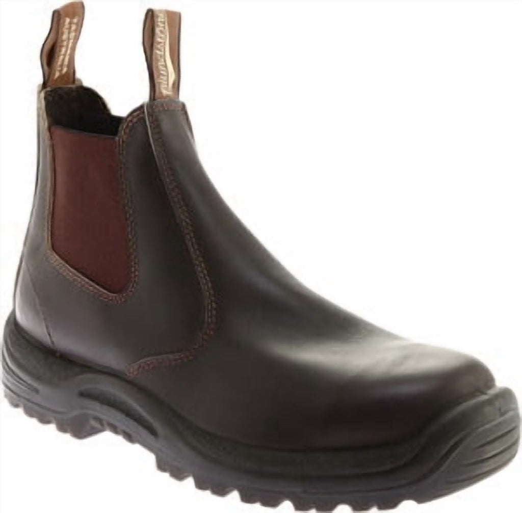 Mens Leather Pull On Dress Boots