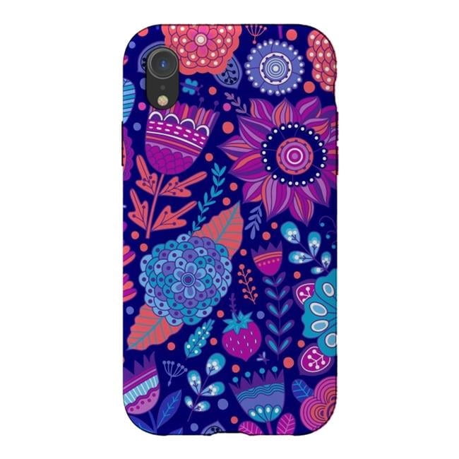 Spring in Purple & Blue Case for iPhone XR