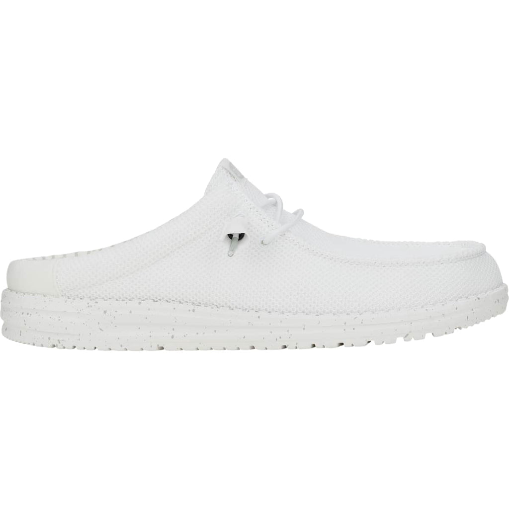 HEYDUDE Men Wally Slip Stretch Sox, White, 12