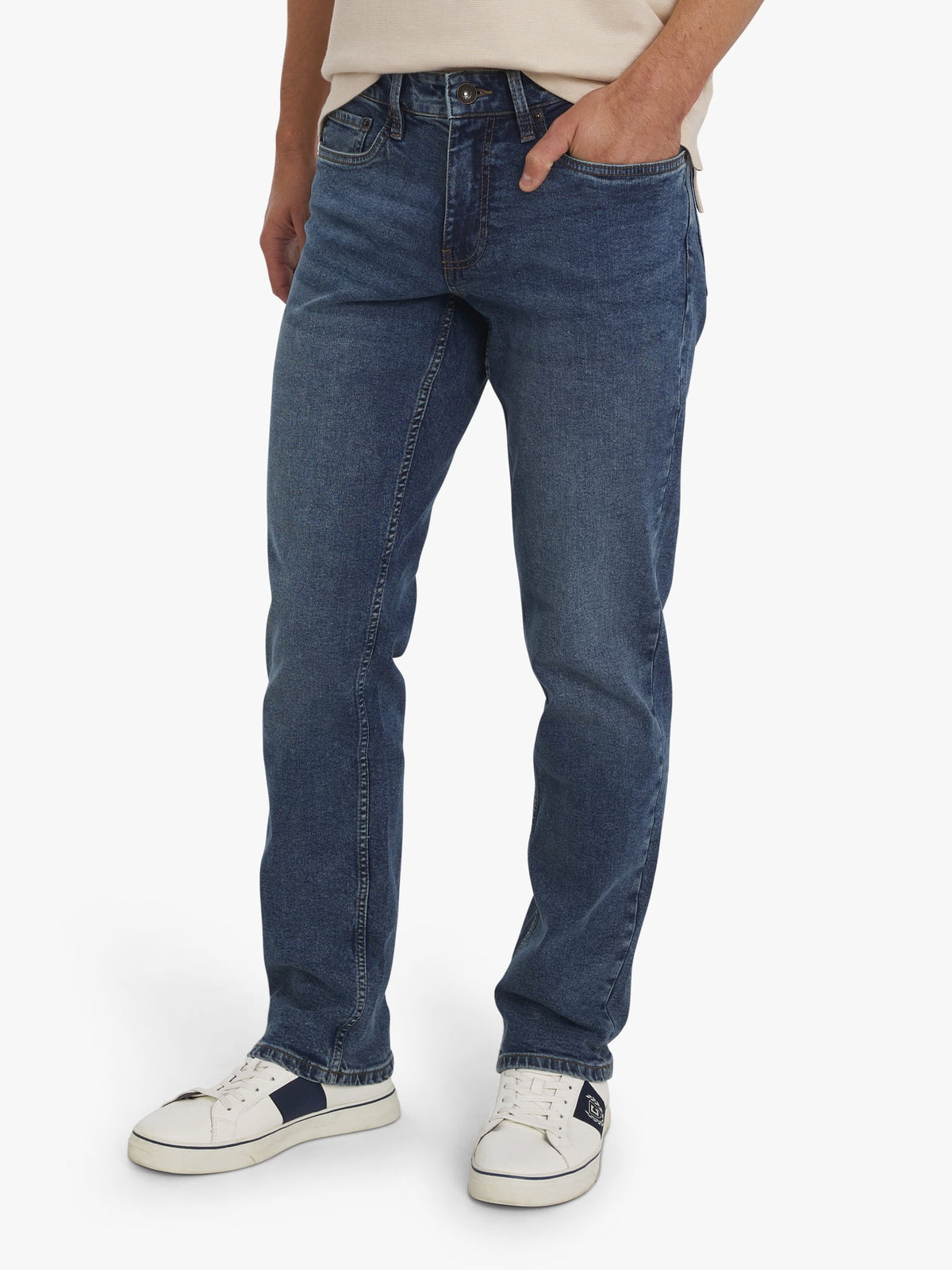 Chaps Men's & Big Men's Stretch Regular-Fit Denim Jeans, Sizes 30-42