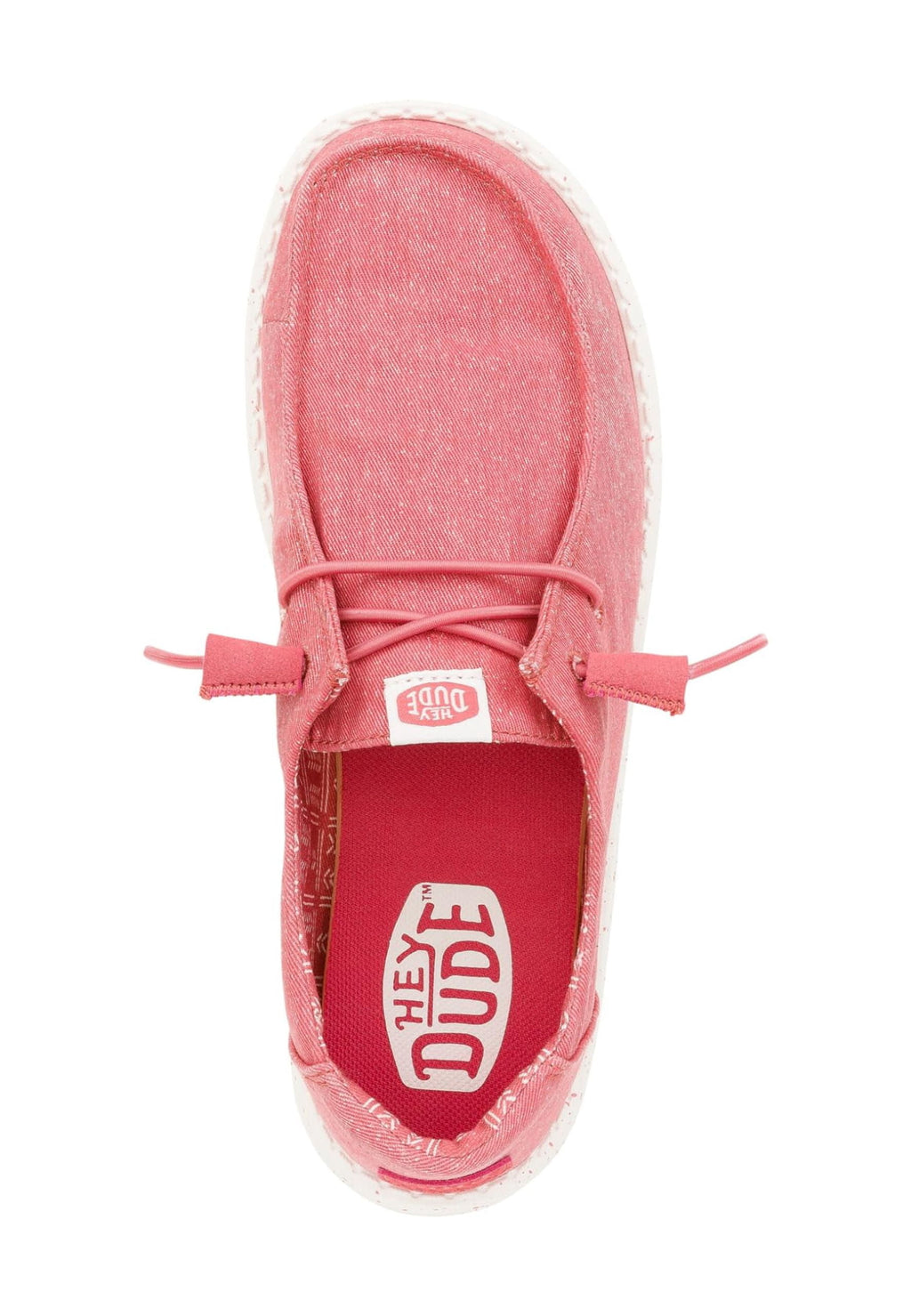 Hey Dude Wendy Stretch Canvas Washed Red Size 9, Women’s Shoes, Women’s Slip-on Loafers, Comfortable & Light-Weight