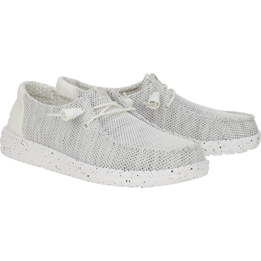 HEYDUDE Wendy Stretch Sox Wide, Light Grey, 8
