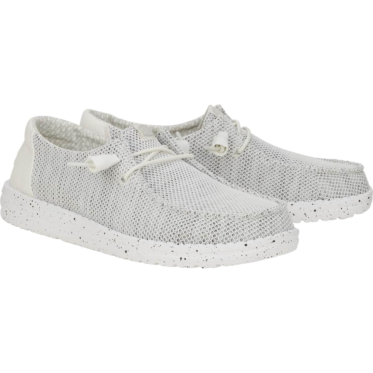HEYDUDE Wendy Stretch Sox Wide, Light Grey, 8