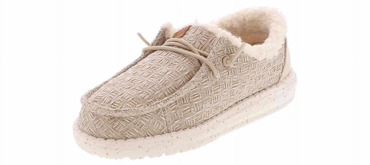 Heydude Wendy Warmth Lined Youth Kids' (11-6) Casual Shoe | 40883-106 Beige