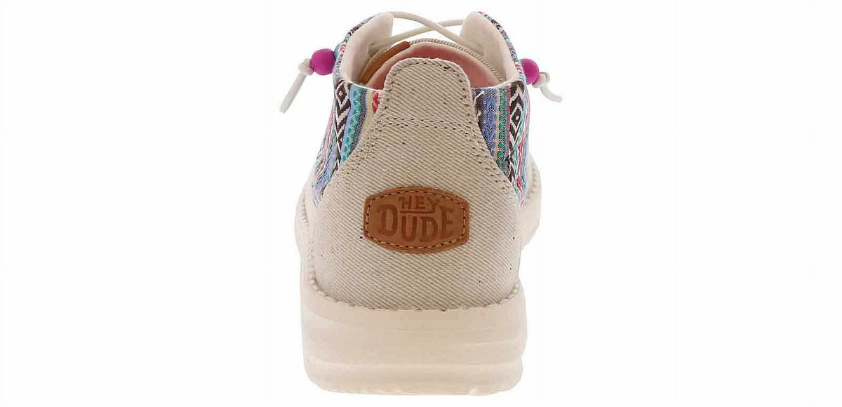 Heydude Wendy Mid Boho Mix Casual Shoe | 40751-1MX White