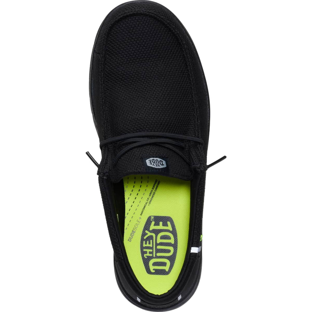 HEYDUDE Men Wally Work Comp Toe, Black, 15