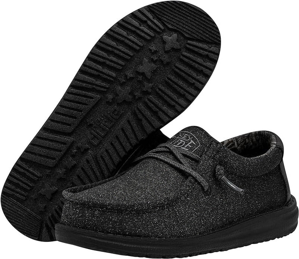 Hey Dude Boy's Shoes Wally Youth Basic Black, 12