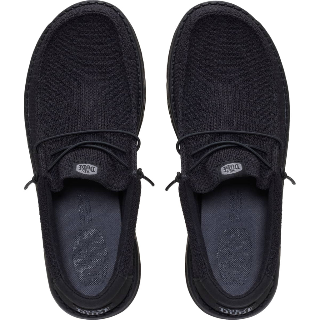 HEYDUDE Men Wally Mesh, Black Mono, 12