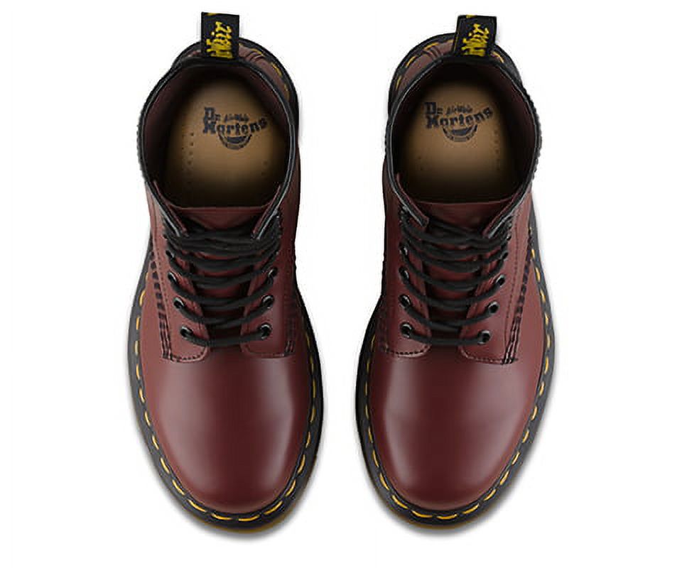 Dr. Martens Unisex 1460Z DMC 8 Lace Up Cherry Red Smooth Leather Boots Shoes Doc