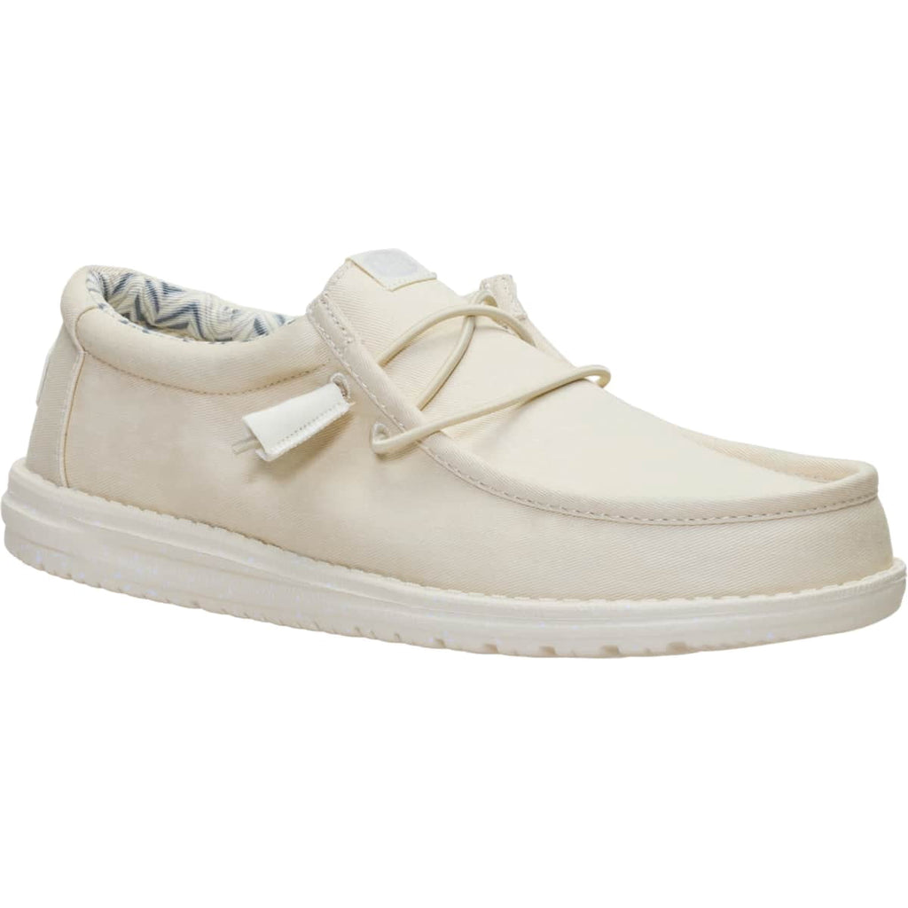 HEYDUDE Men Wally Stretch Canvas, Light Grey, 8