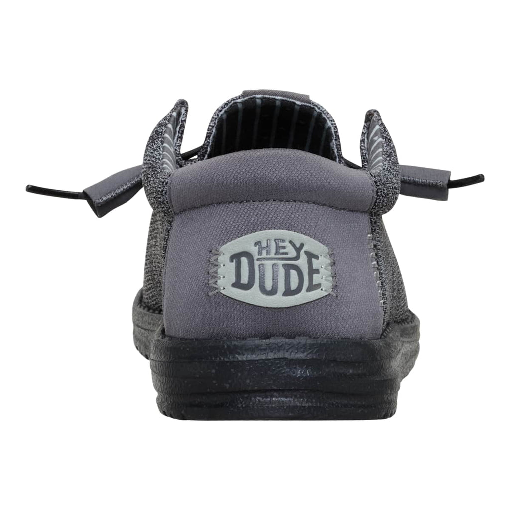 HEYDUDE Wally Stretch Sox, Granite Grey/Black, 10