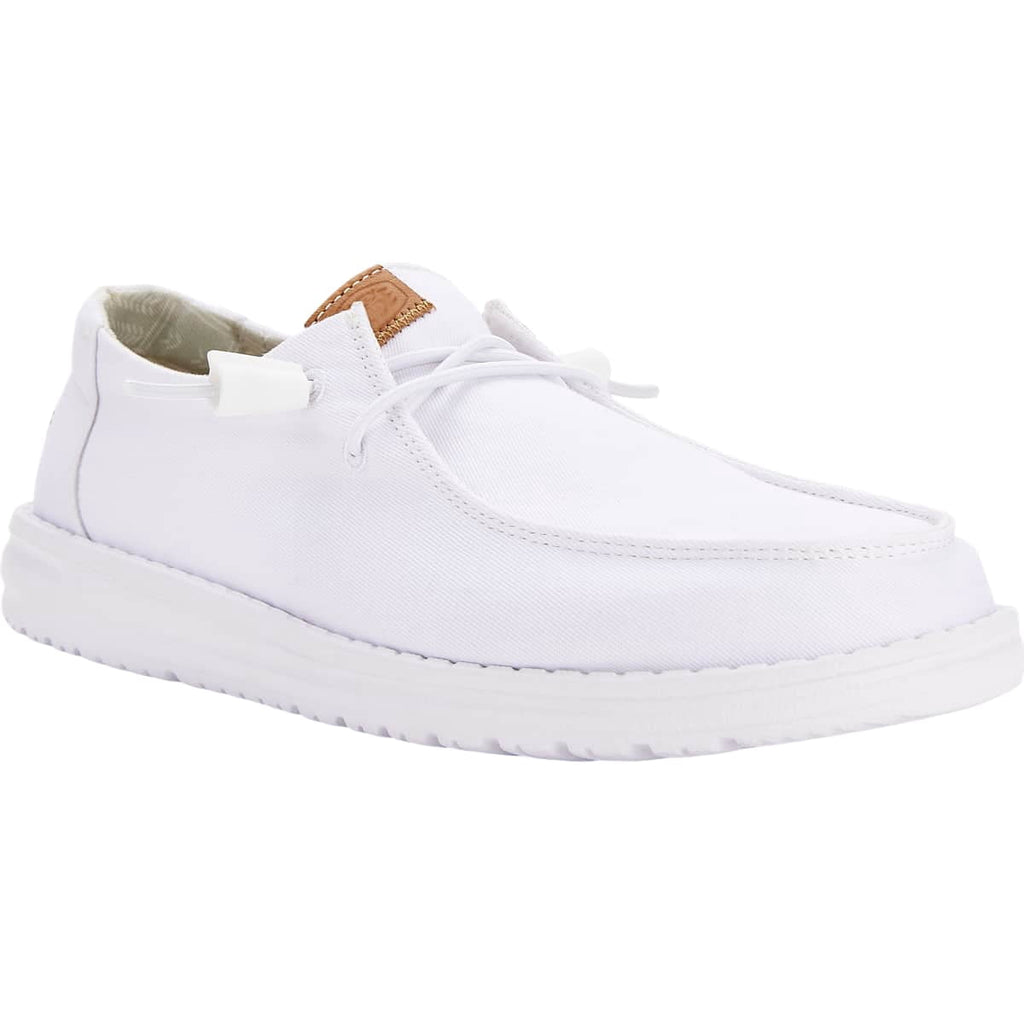 HEYDUDE Women Wendy Stretch Canvas, White, 9