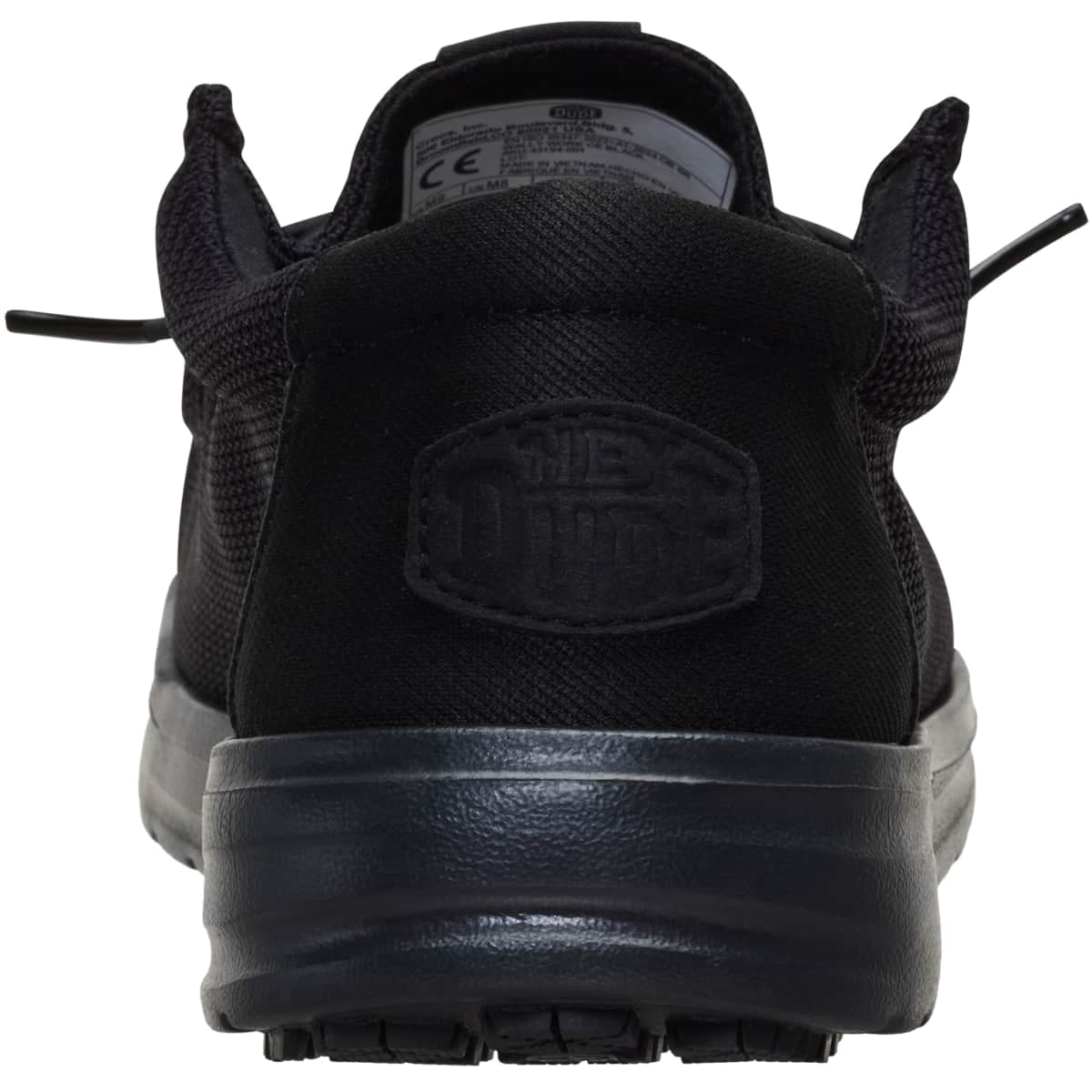 HEYDUDE Men Wally Work CE Slip Resistant Wide, Wide Black Mesh, 10