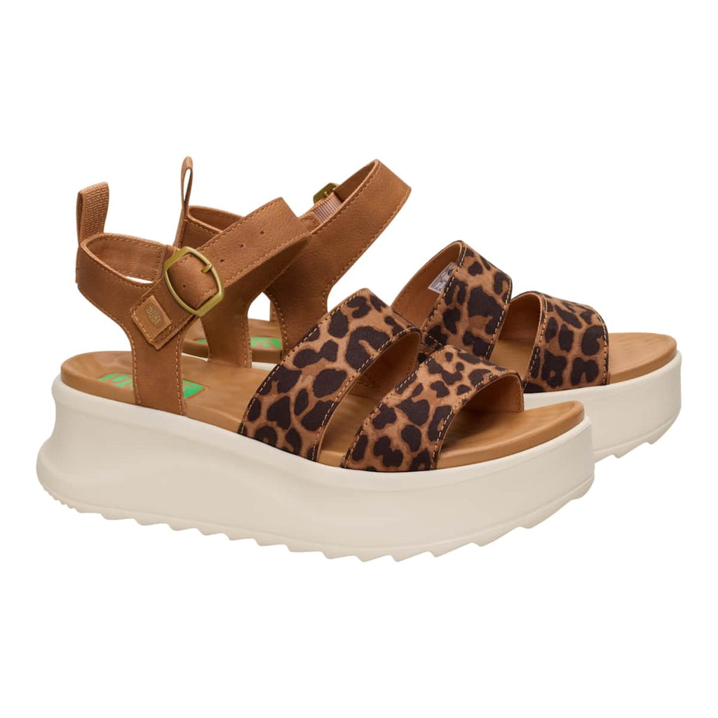 HEYDUDE Women Delray Buckle Classic, Tan, 6