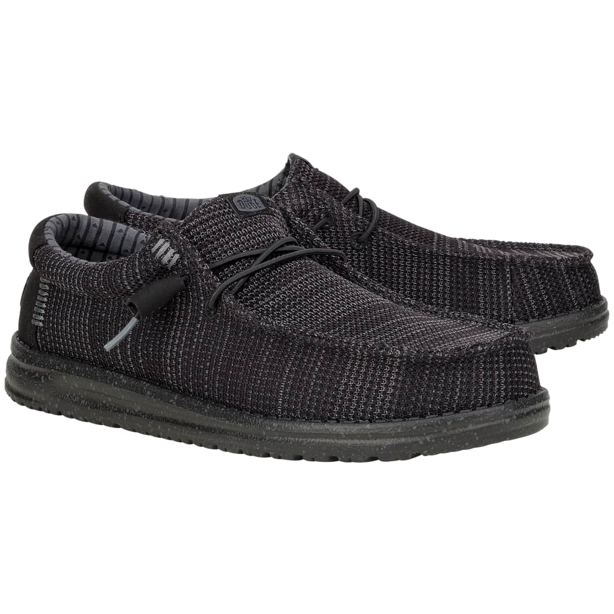 HEYDUDE Men Wally Stretch Sox Wide, Gray, 10