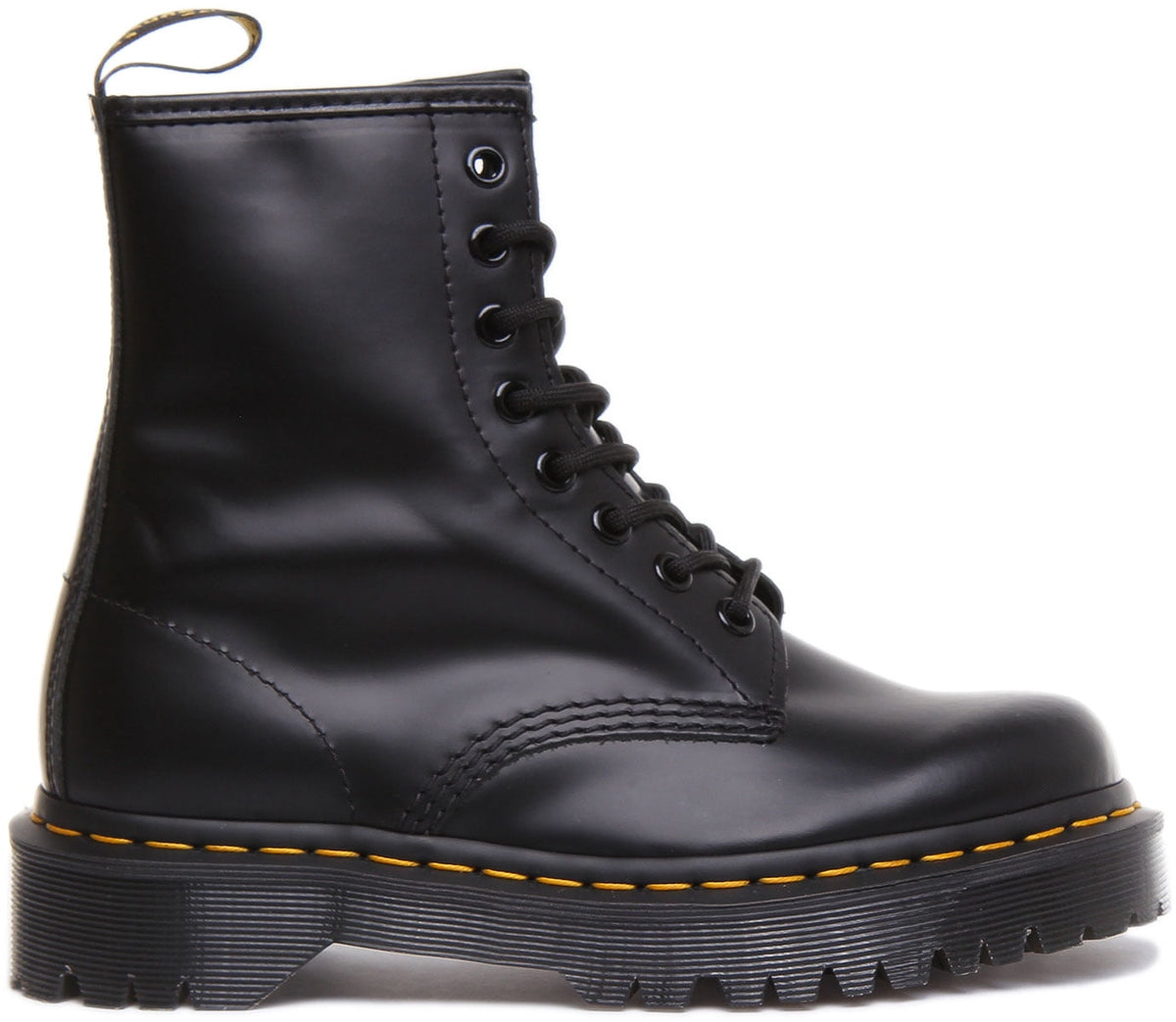 Dr. Martens 1460 Bex Platform Combat Boots, Black, Men’s 5 / Women’s 6