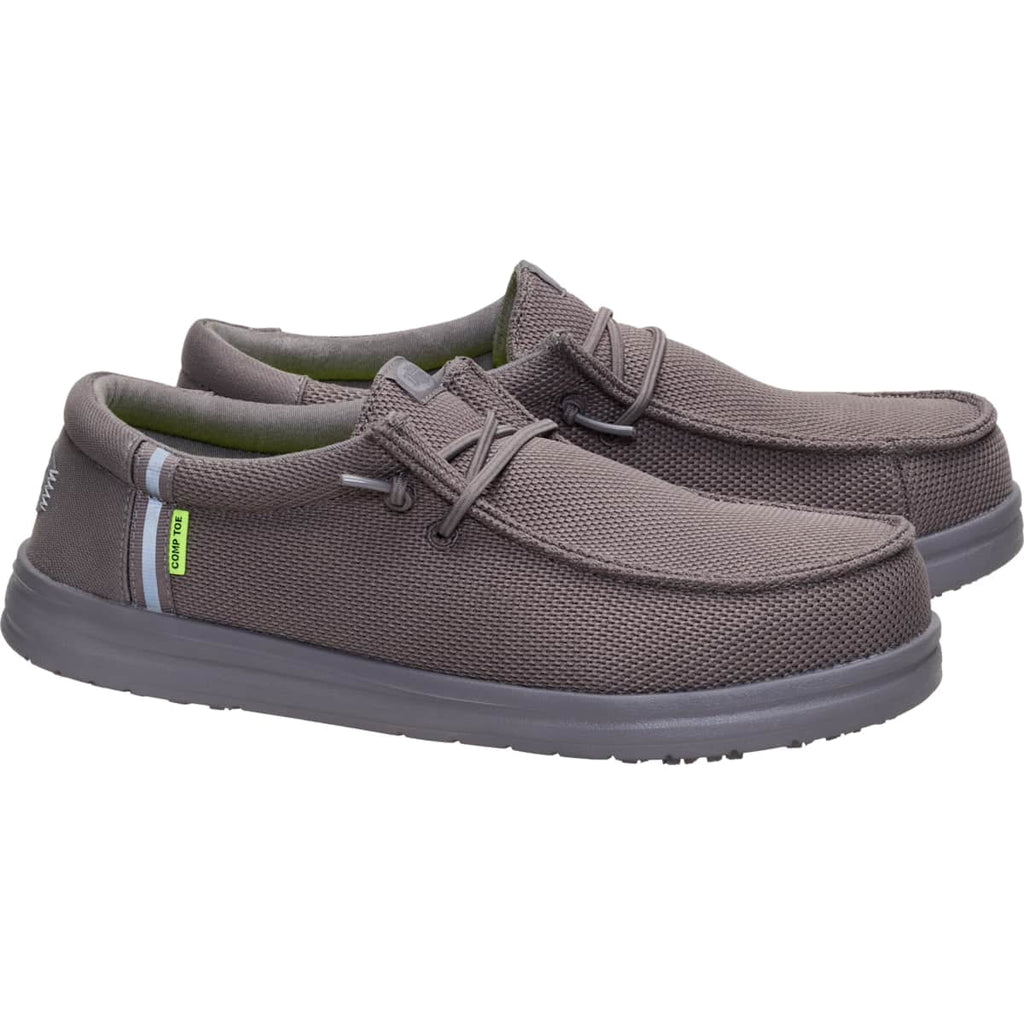 HEYDUDE Men Wally Work Comp Toe, Black, 15