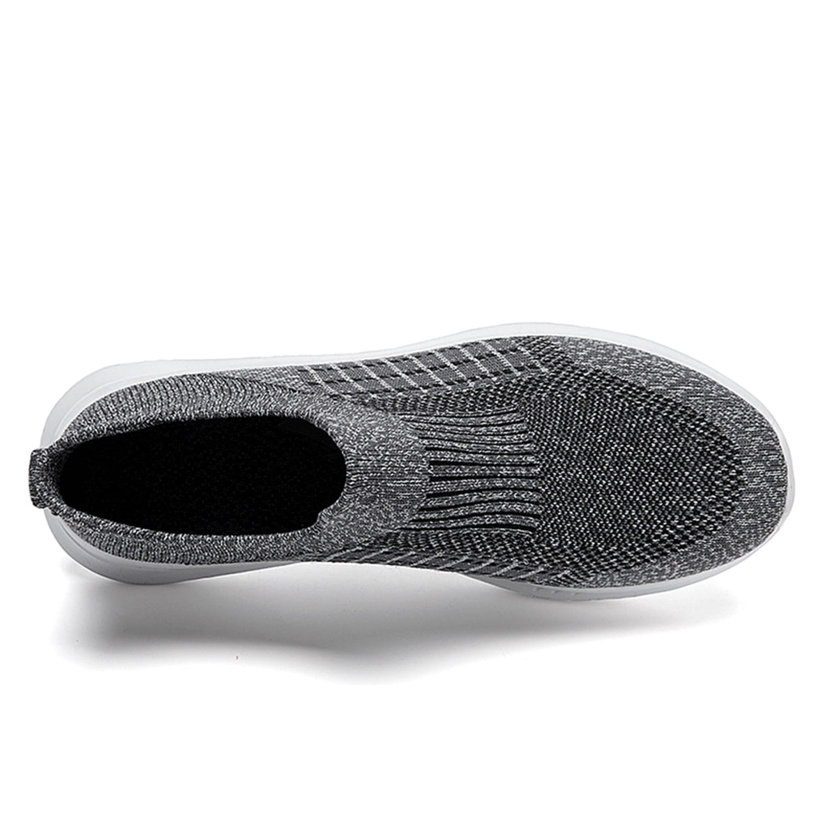 Yindaity Mens Sneakers Works Men’s Knit Slip-On Sneakers Grey,10